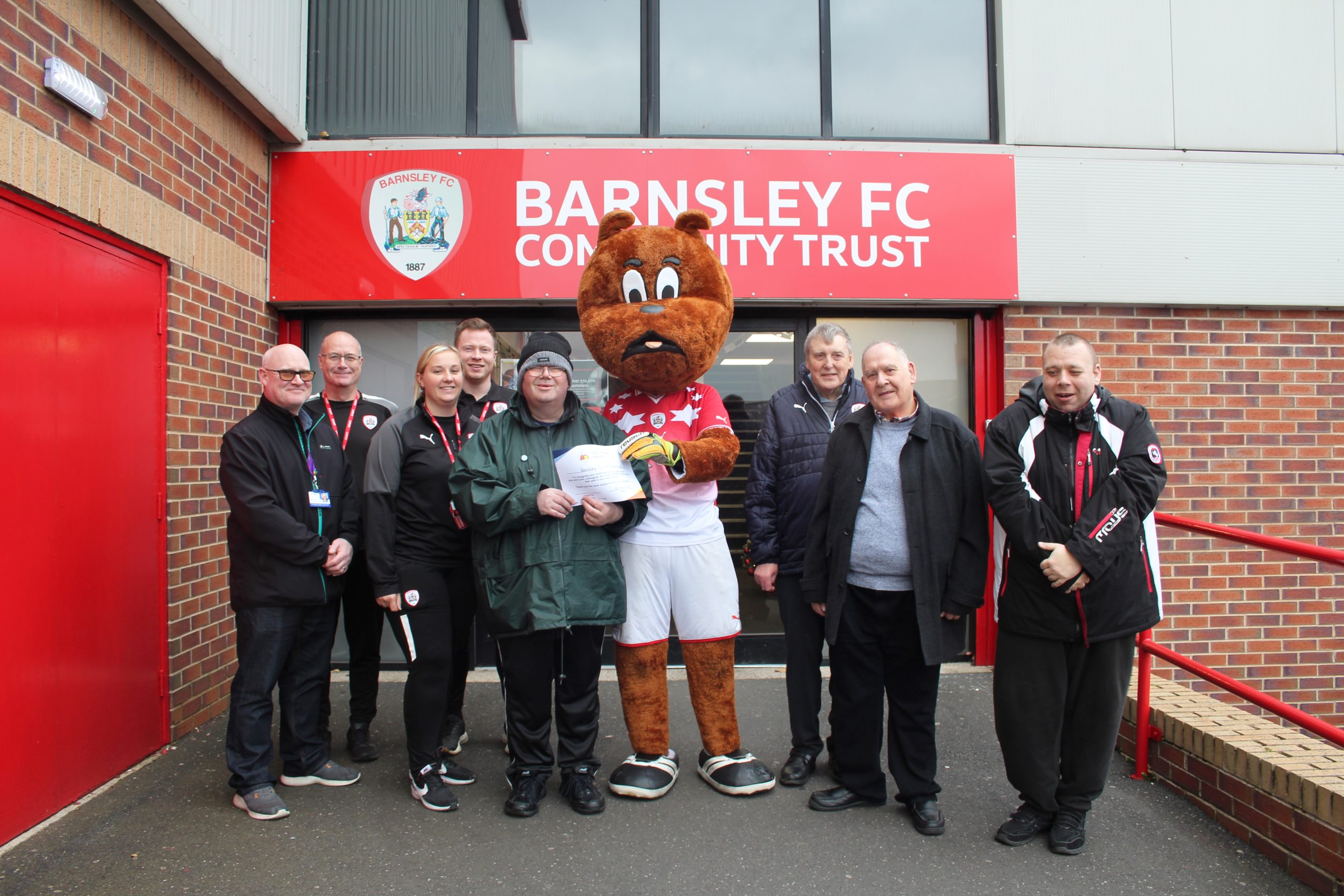 Barnsley FC Community Trust Receive Safe Places Certificate as part of Safeguarding Week