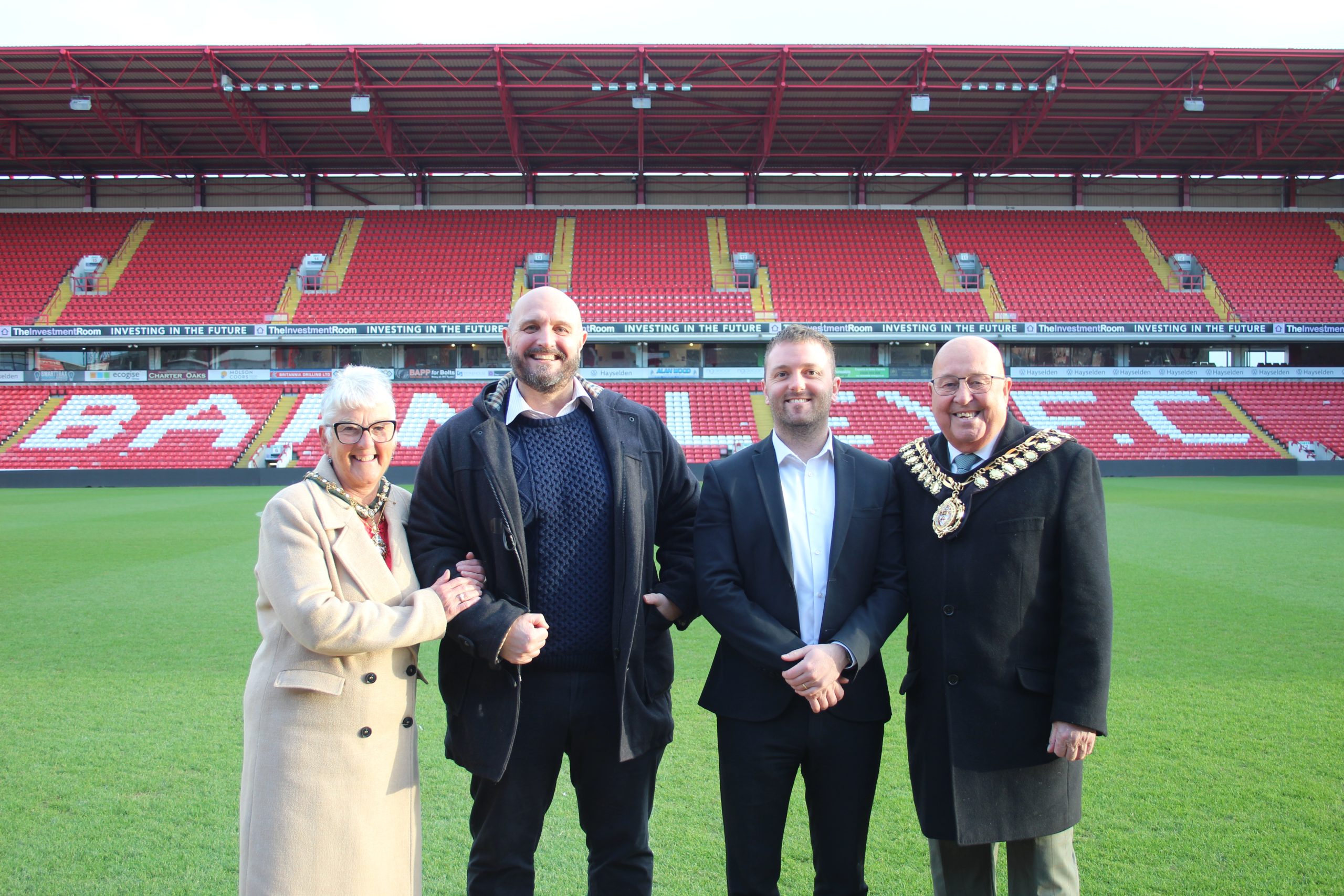 Barnsley FC Community Trust Welcome Barnsley Mayor and Mayoress