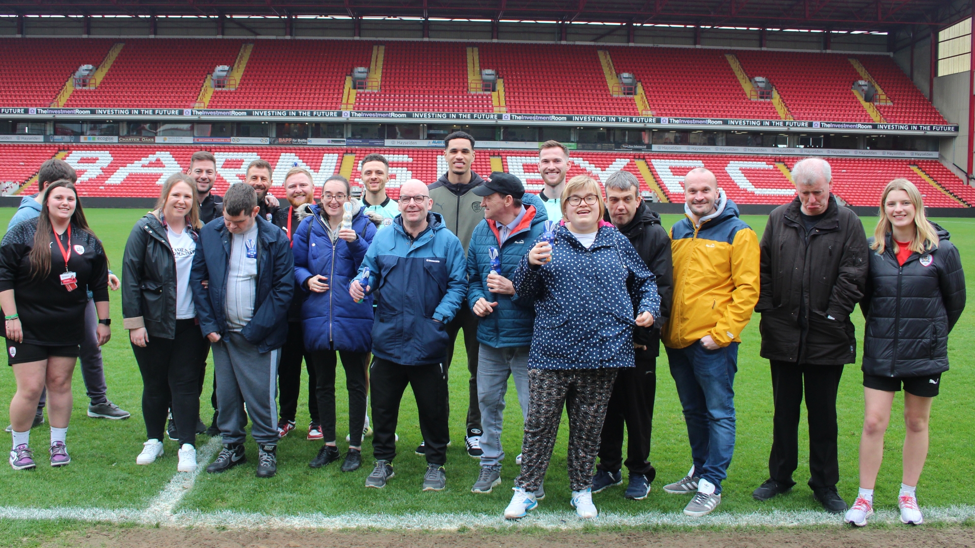 Barnsley FC Players visit Barnsley FC Community Trust’s Inclusive Reds programme.
