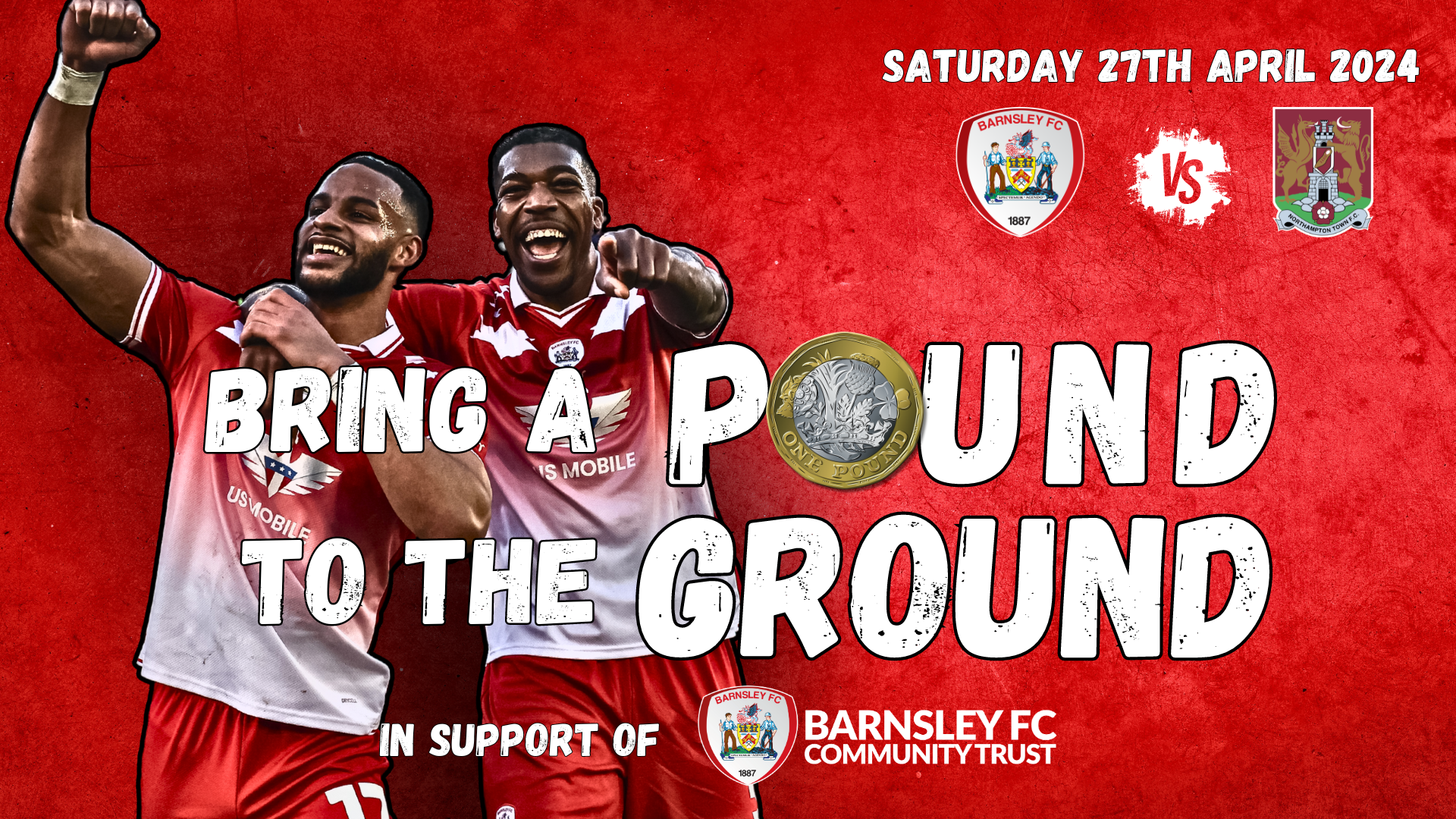 Bring a Pound to the Ground in Support of Barnsley FC Community Trust