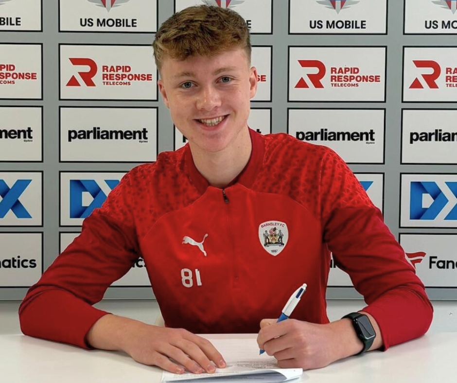 Barnsley FC Community Trust Shadow Scholarship student signs two-year Scholarship with Barnsley FC Academy.