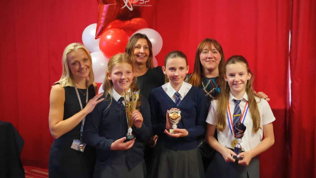 Barnsley FC players join celebration at the Pro-Active School Performance Sports Awards Ceremony