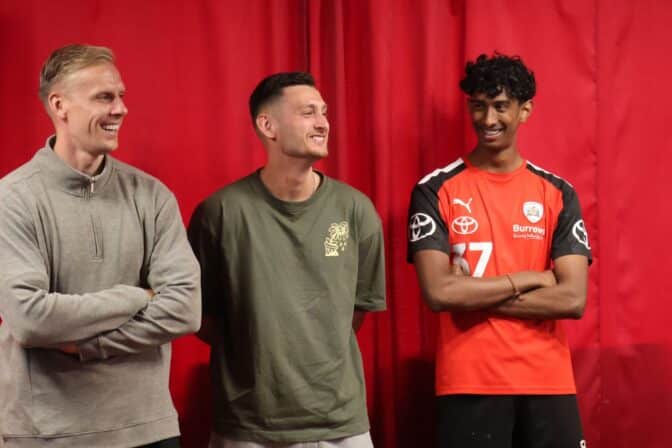 Barnsley FC players join celebration at the Pro-Active School Performance Sports Awards Ceremony