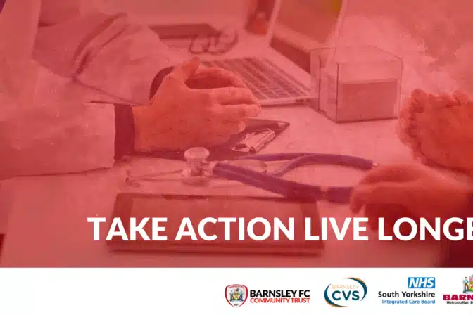 Barnsley FC Community Trust receive grant from Barnsley CVS in order to support Take Action, Live Longer Scheme