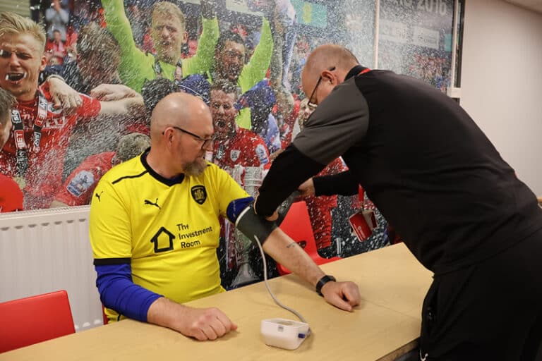 fit reds - blood pressure test