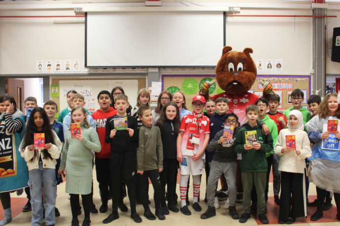 Premier League supports Barnsley FC Community Trust to give free books to local primary school pupils