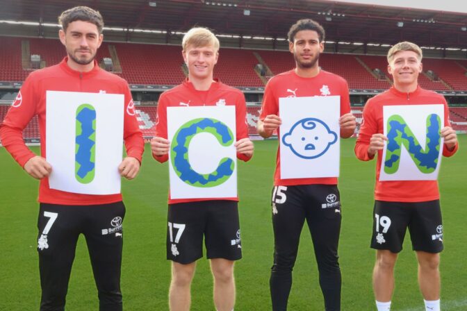 Barnsley FC Community Trust support ICON Week with the help from Reds players. 