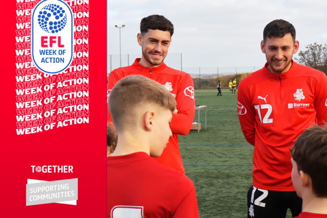 LATEST REPORT FINDINGS RELEASED DURING EFL WEEK OF ACTION REVEAL PROMINENT ROLE AND VALUE OF EFL CLUBS IN THEIR COMMUNITIES 